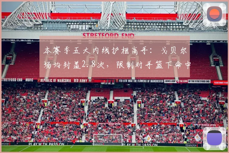 本赛季五大内线护框高手:戈贝尔场均封盖2.8次,限制对手篮下命中率至48%
